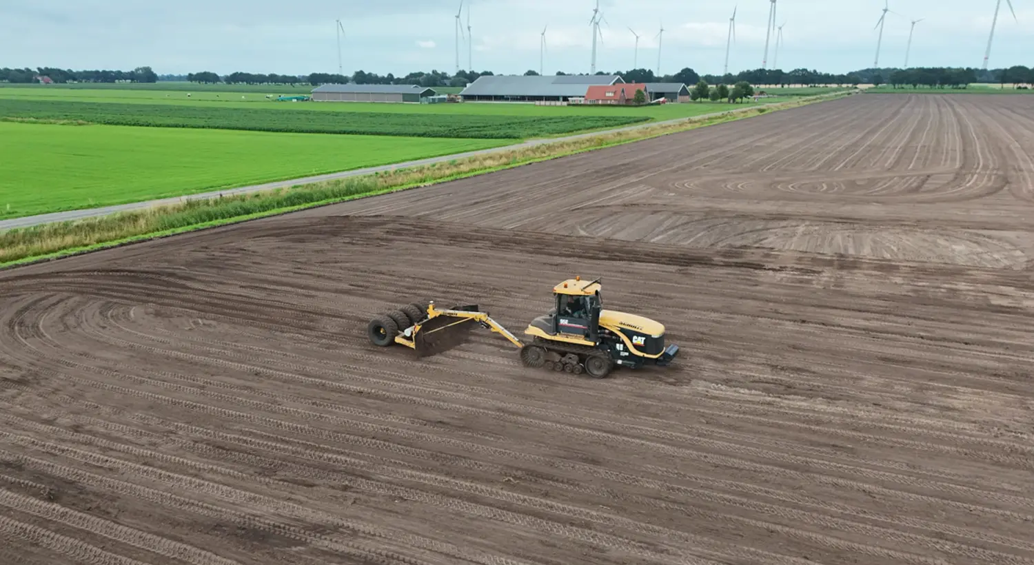 luchtfoto kilveren landbouw perceel